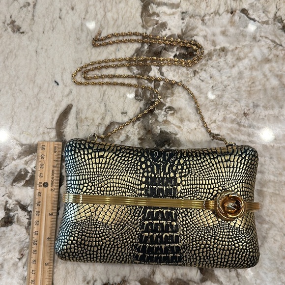 Gorgeous ladies vintage Sharmark Las Vegas clutch purse evening bag with strap! - Picture 10 of 11